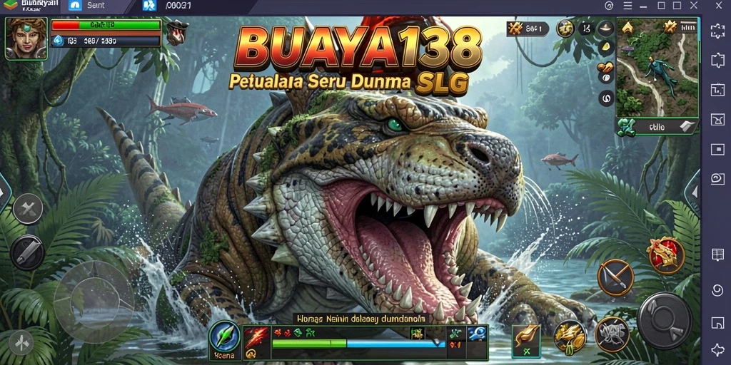 Tampilan gameplay seru dalam dunia SLG BUAYA138.