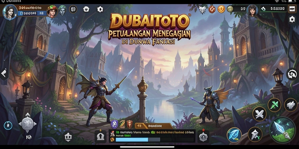 Tampilan gameplay heroik dalam DUBAITOTO di dunia RPG