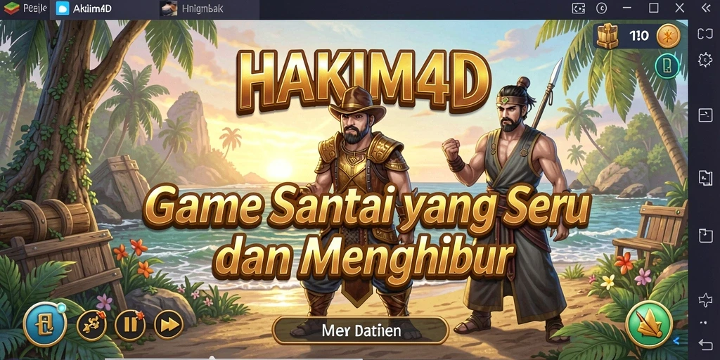 Tampilan gameplay HAKIM4D yang menampilkan serunya permainan Casual.