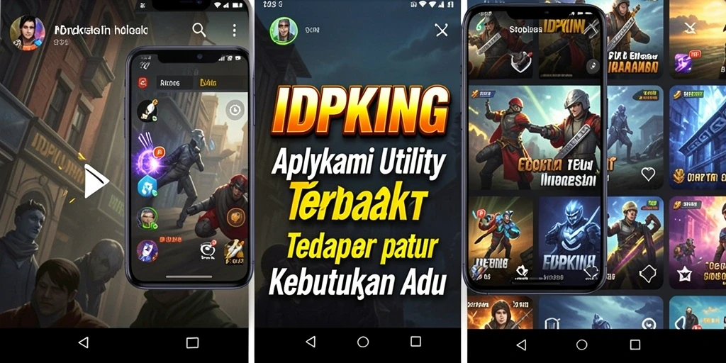 Tampilan antarmuka aplikasi IDPKING yang intuitif dan mudah digunakan.