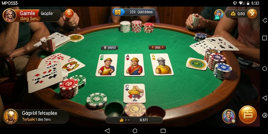 Tampilan gameplay seru Gaple di MPO555.