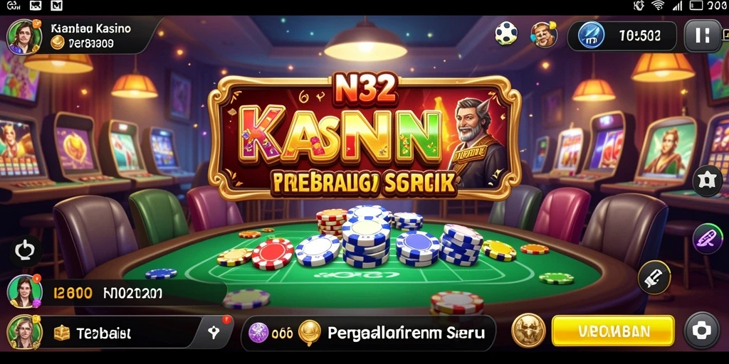 Tampilan seru dari permainan Kasino di N32 dengan grafik menarik.