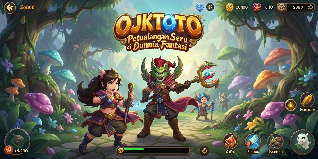 Screenshot gameplay OJKTOTO menampilkan aksi petualangan yang mendebarkan.