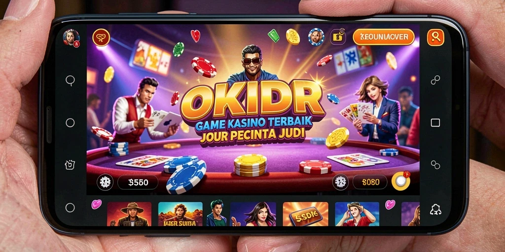 Screenshot utama OKIDR menampilkan gameplay yang seru dan menarik pada permainan Kasino.