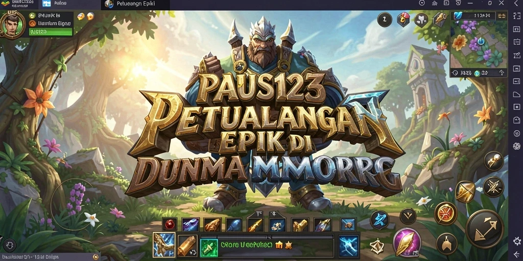Tangkapan layar PAUS123 menunjukkan aksi pertarungan yang mendebarkan dengan karakter yang beragam.