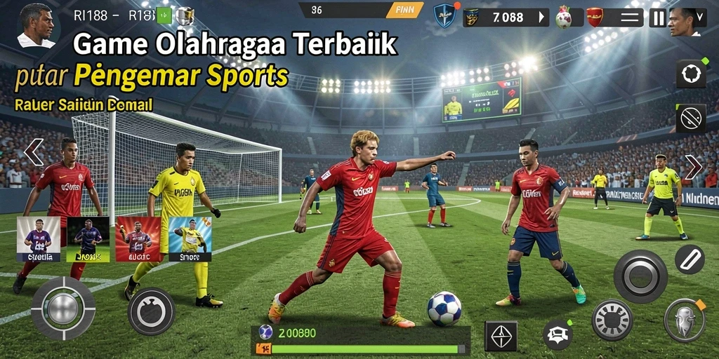 Screenshot gameplay RI188 menampilkan aksi seru dalam olahraga.