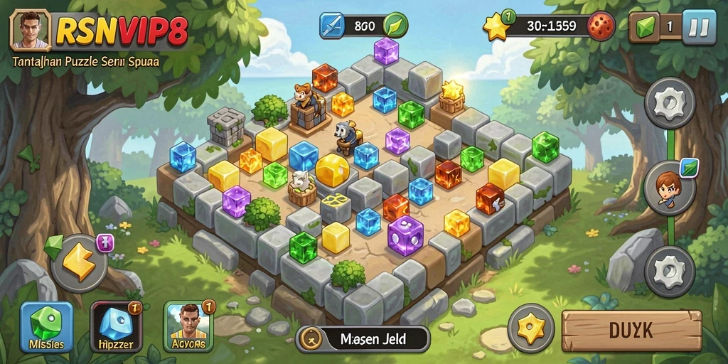 Tampilan gameplay RSNVIP8 yang seru dan menantang.
