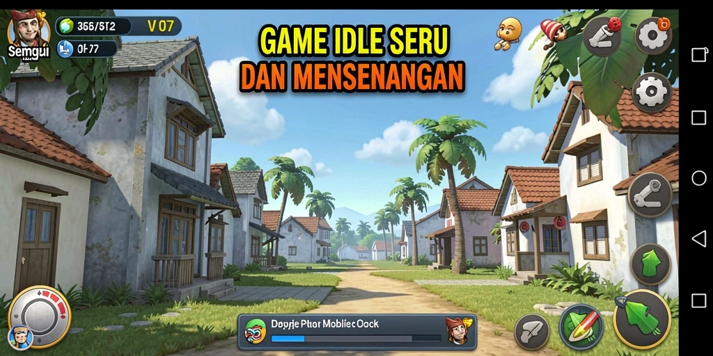 Tampilan gameplay V07 dengan elemen Idle yang menarik.